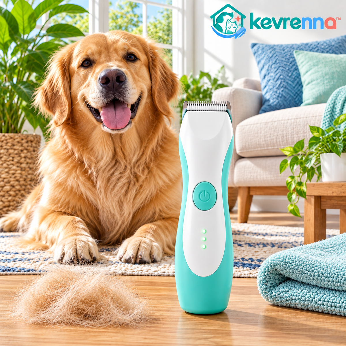 kevrenna™ Low-Noise Cordless Pet Grooming Clipper
