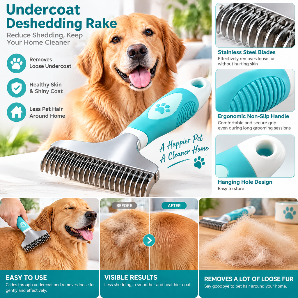 kevrenna™ Undercoat Deshedding Rake