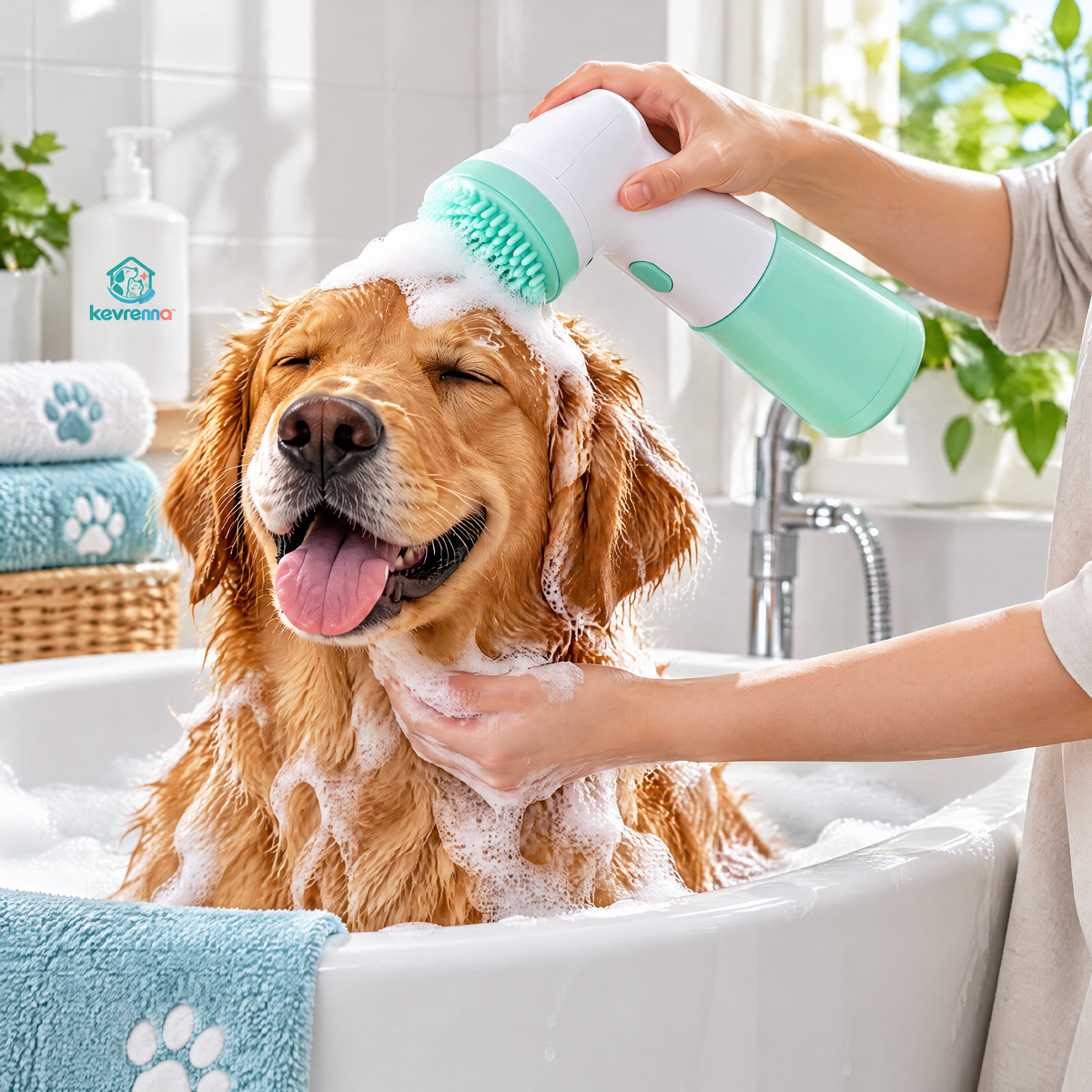 kevrenna™ Foaming Pet Cleansing Brush