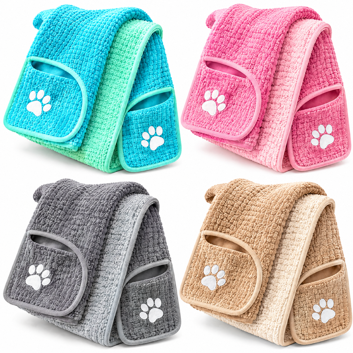 kevrenna™ Quick-Dry Microfiber Pet Towel